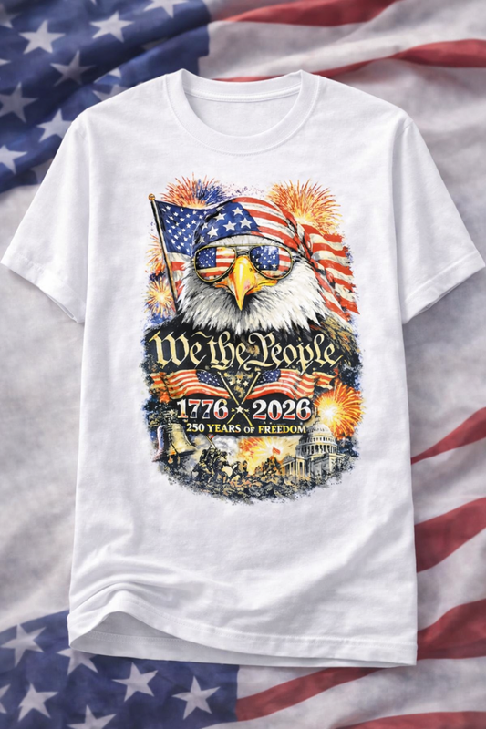 We The People 1776–2026 Patriotic Tee